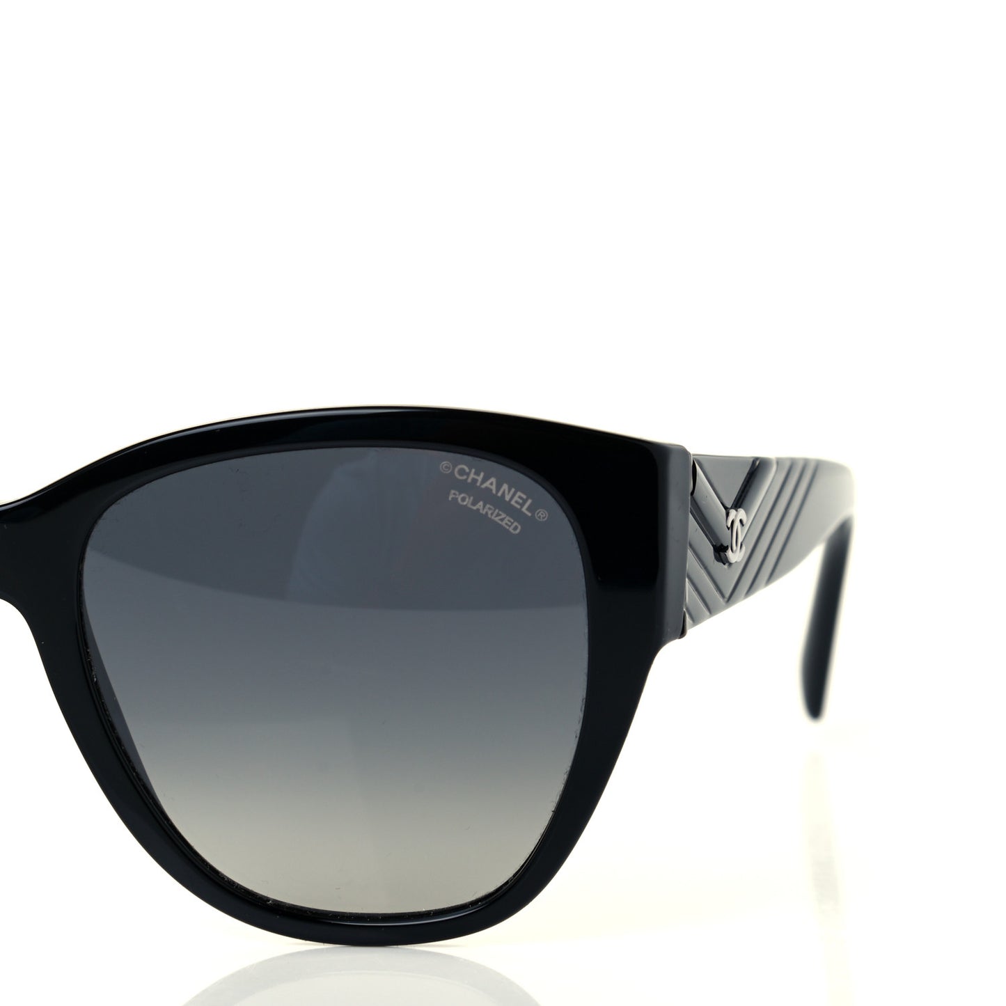 Acetate Polarized Butterfly CC Sunglasses 5412 Black