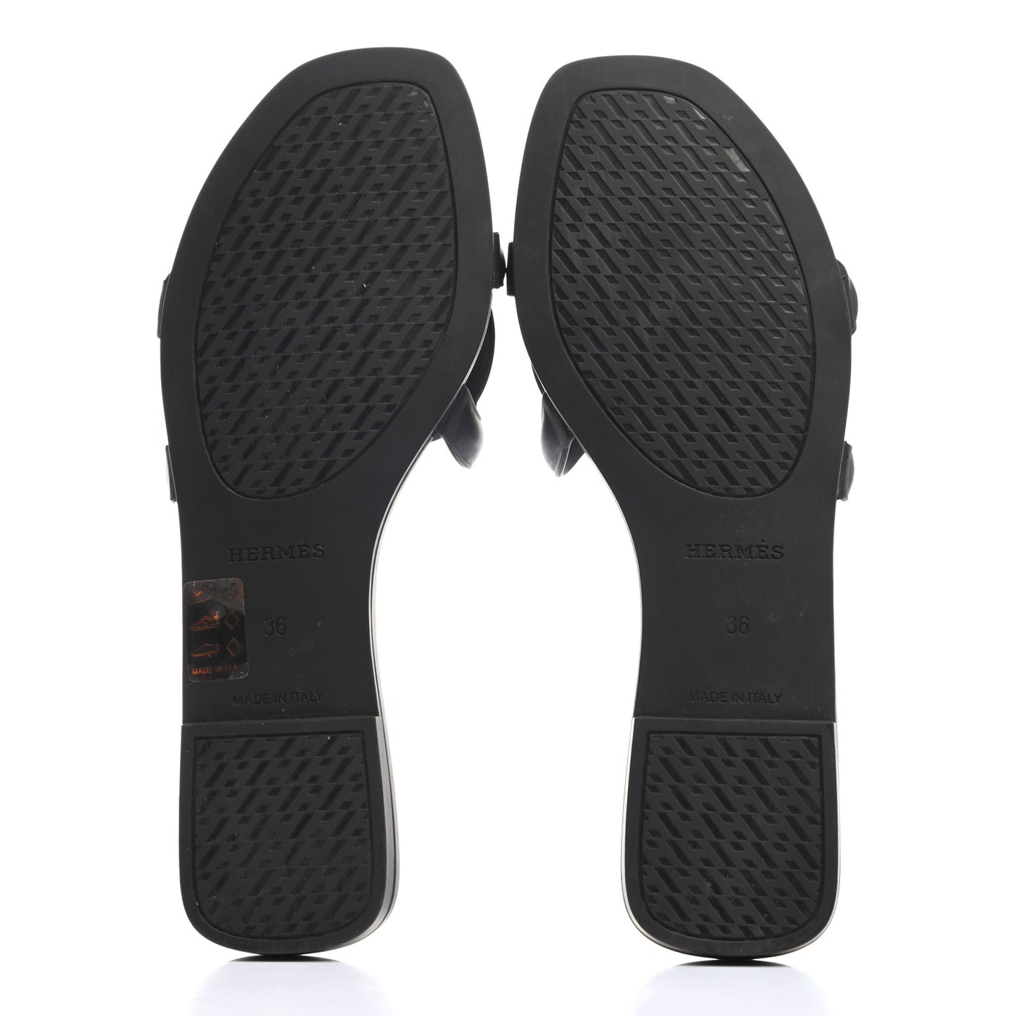 Rubber Aloha Sandals 36 Black