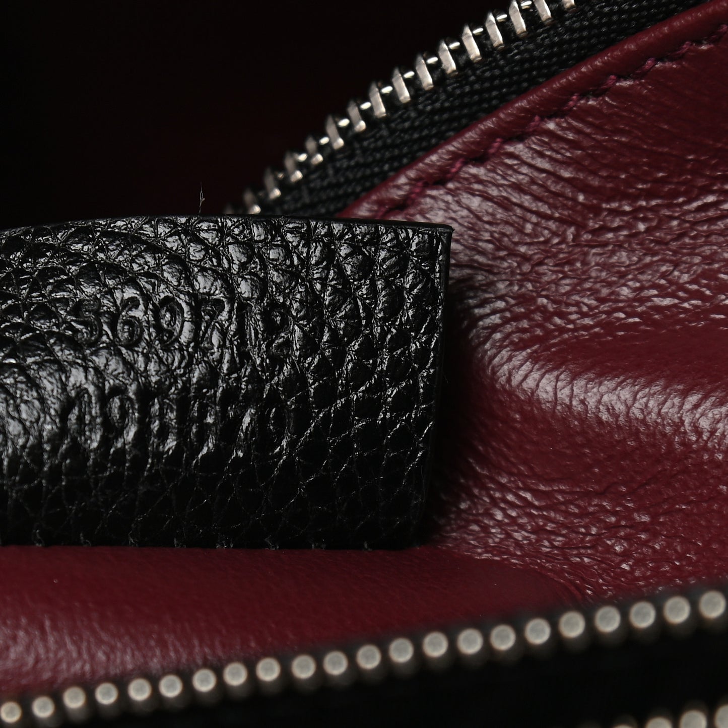 Grainy Calfskin Small Zumi Top Handle Bag Black