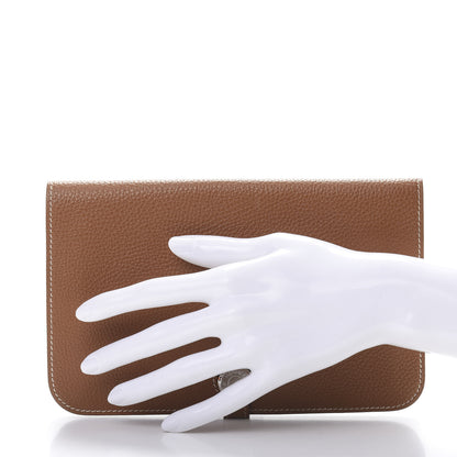 Hermes Togo Dogon Duo Wallet Gold 2 of 11