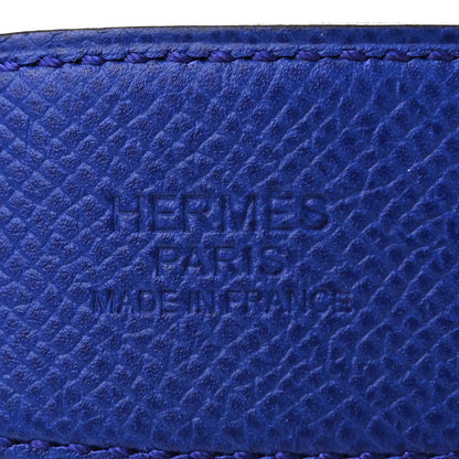 Hermes Swift Epsom 32mm Belt Strap 85 Black Bleu Electrique 3 of 6