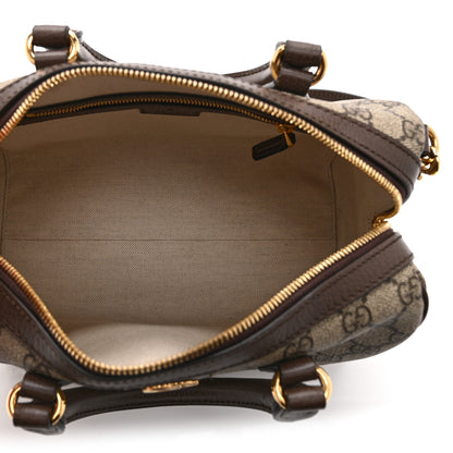 Gucci GG Supreme Monogram Web Small Ophidia Top Handle Bag Beige Ebony 5 of 11