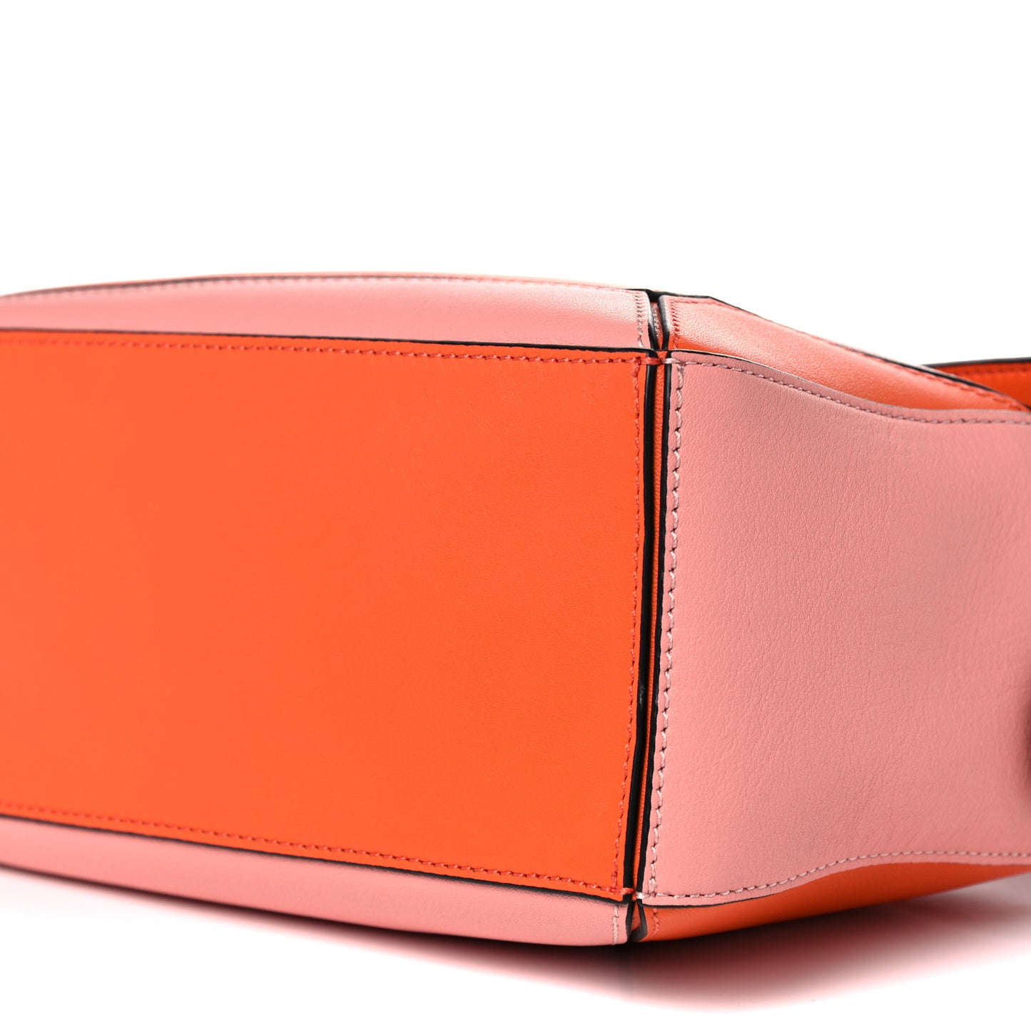 Calfskin Small Puzzle Bag Orange Tan Pink