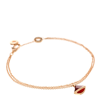 Bulgari 18K Rose Gold Carnelian Divas' Dream Bracelet SM 1 of 4