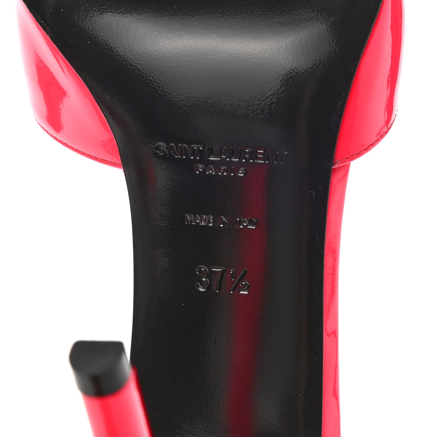 Patent Anja 105 Ankle Strap Pointed Pumps 37.5 Fuxia Fluo