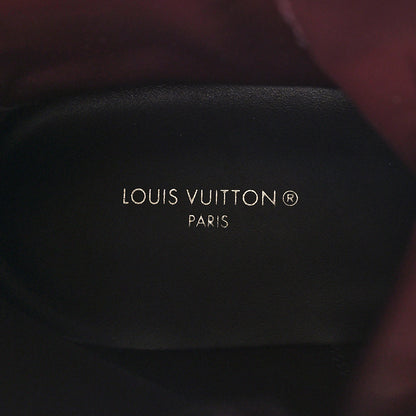 Louis Vuitton Patent Territory Ranger Boots 37.5 Bordeaux 7 of 8
