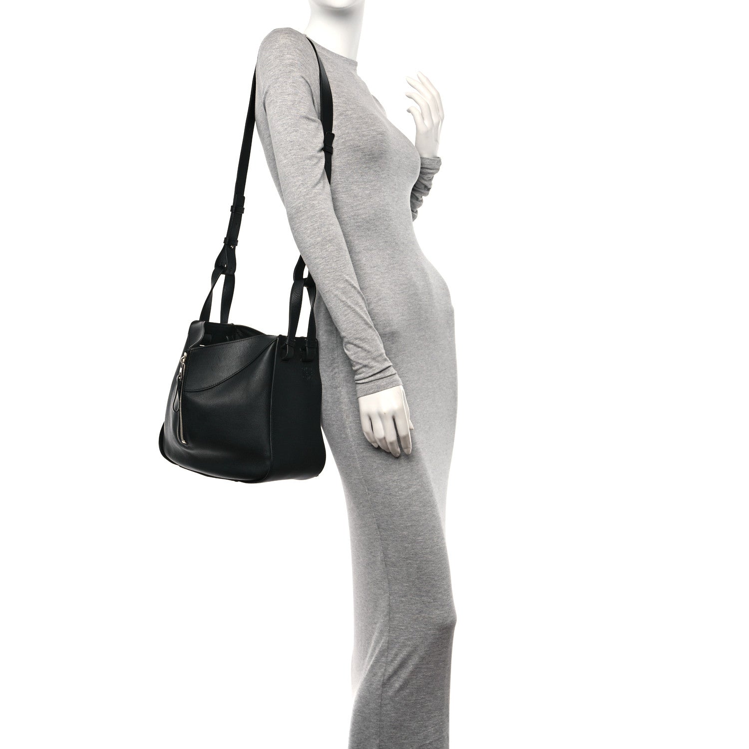 Loewe Calfskin Small Hammock Shoulder Bag Black 2 of 11