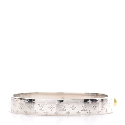 Louis Vuitton Palladium Monogram Nanogram Cuff M 3 of 6