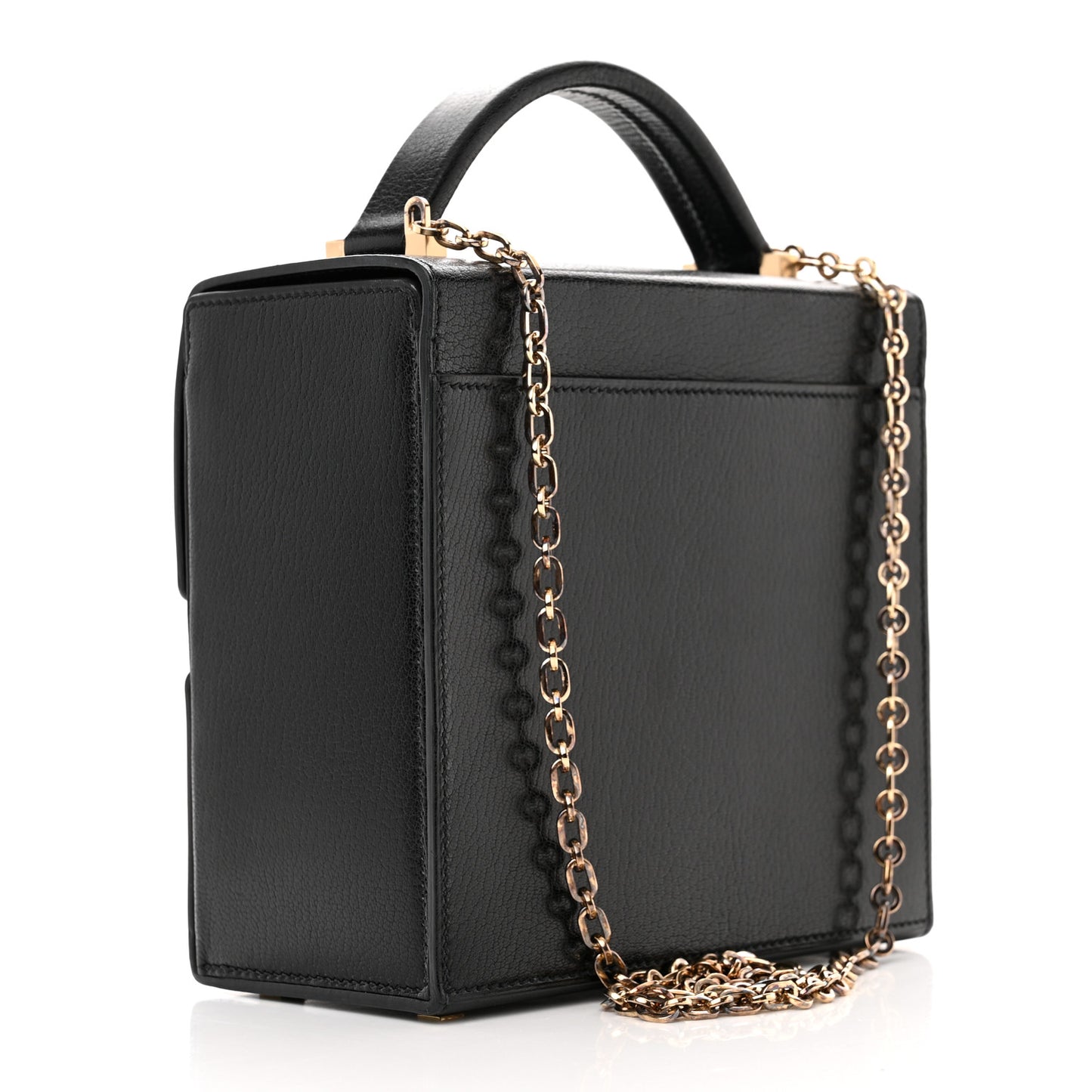Chevre Chamkila Cinhetic Boxy Top Handle Bag Black