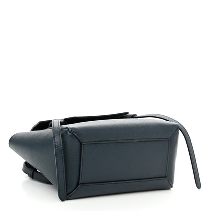 Celine Grained Calfskin Nano Belt Bag Abyss Blue 4 of 10