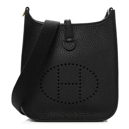 Hermes Taurillon Clemence Evelyne TPM Black 1 of 11