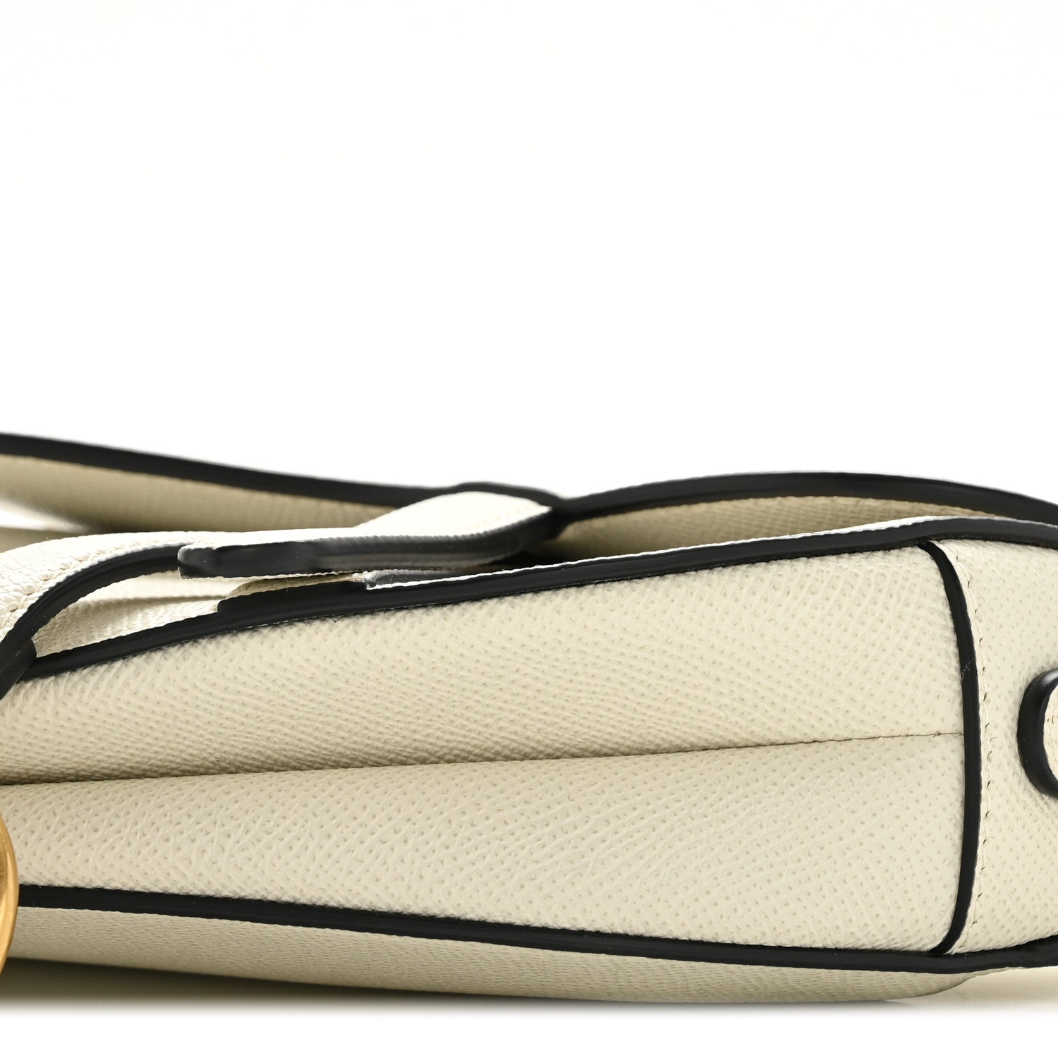 Christian Dior Grained Calfskin Mini Saddle Bag White 9 of 11