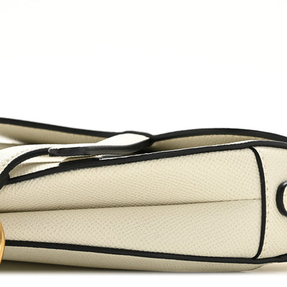 Christian Dior Grained Calfskin Mini Saddle Bag White 9 of 11