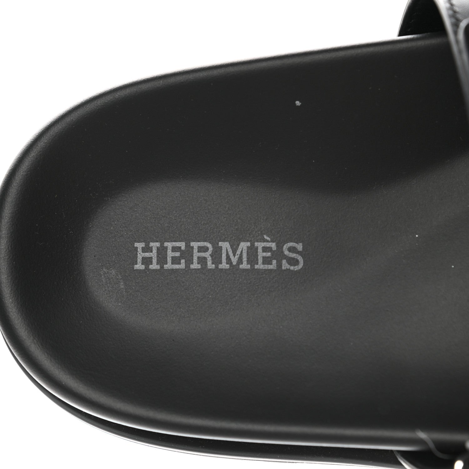 Hermes Calfskin Mens Chypre Sandals 41 Black 7 of 9