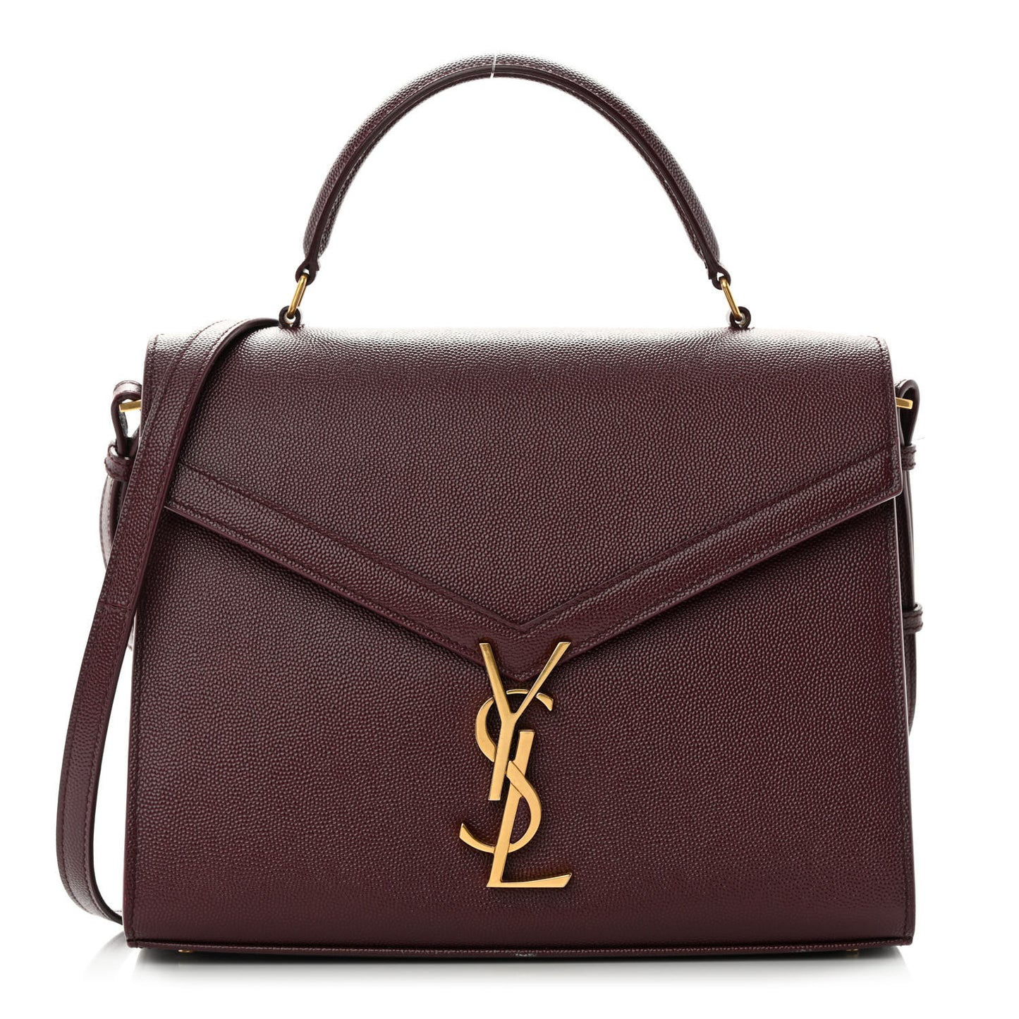 Grain de Poudre Medium Classic Monogram Cassandra Top Handle Rouge Legion
