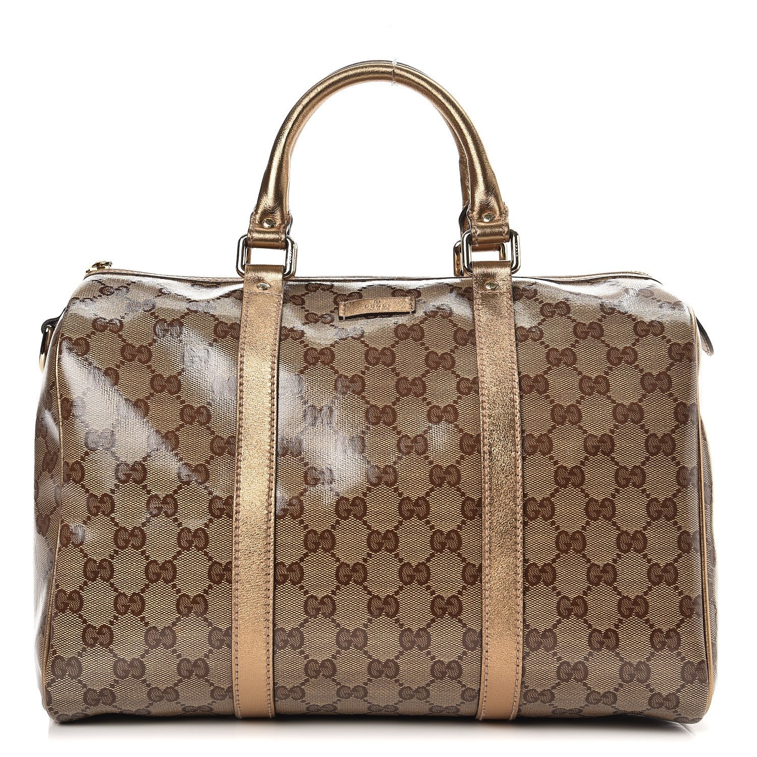 Gucci Crystal Monogram Medium Joy Boston Bronze 1 of 7
