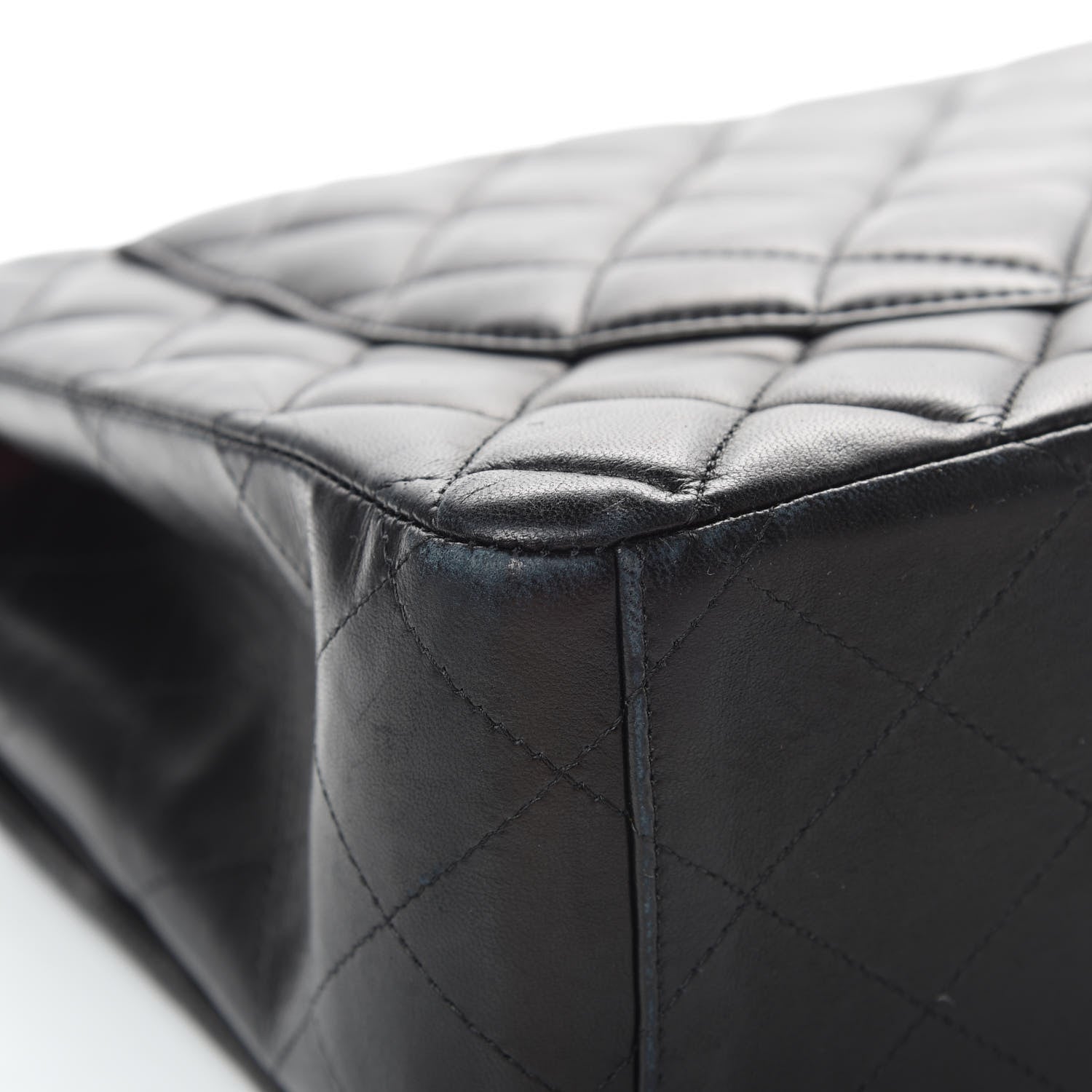 Chanel Lambskin Quilted Maxi Double Flap Black 17 of 19