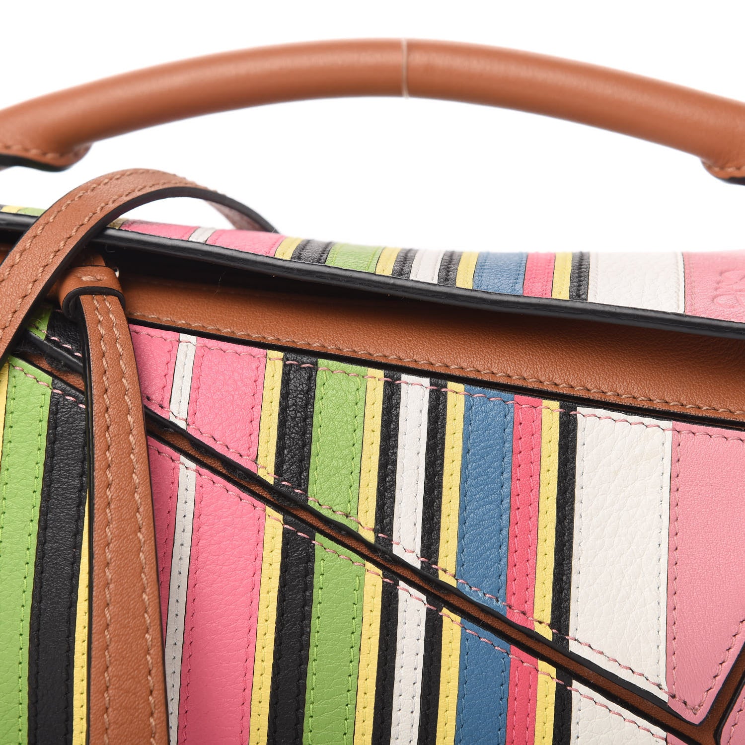 Loewe Calfskin Mini Puzzle Bag Pink Multicolor 10 of 10