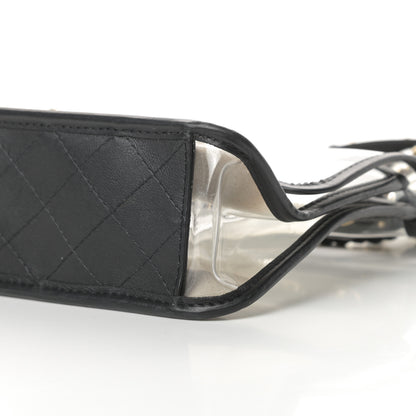 Chanel Lambskin PVC Sand By The Sea Flap With Pearl Strap Black 10 of 12