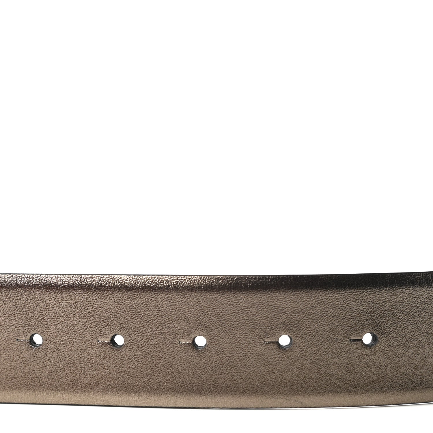 Valentino Garavani Metallic Lambskin VLogo 40mm Belt 70 32 Stone 5 of 5