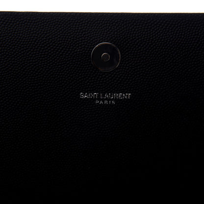 Saint Laurent Grain De Poudre Classic Monogram Kate Clutch Black 6 of 7