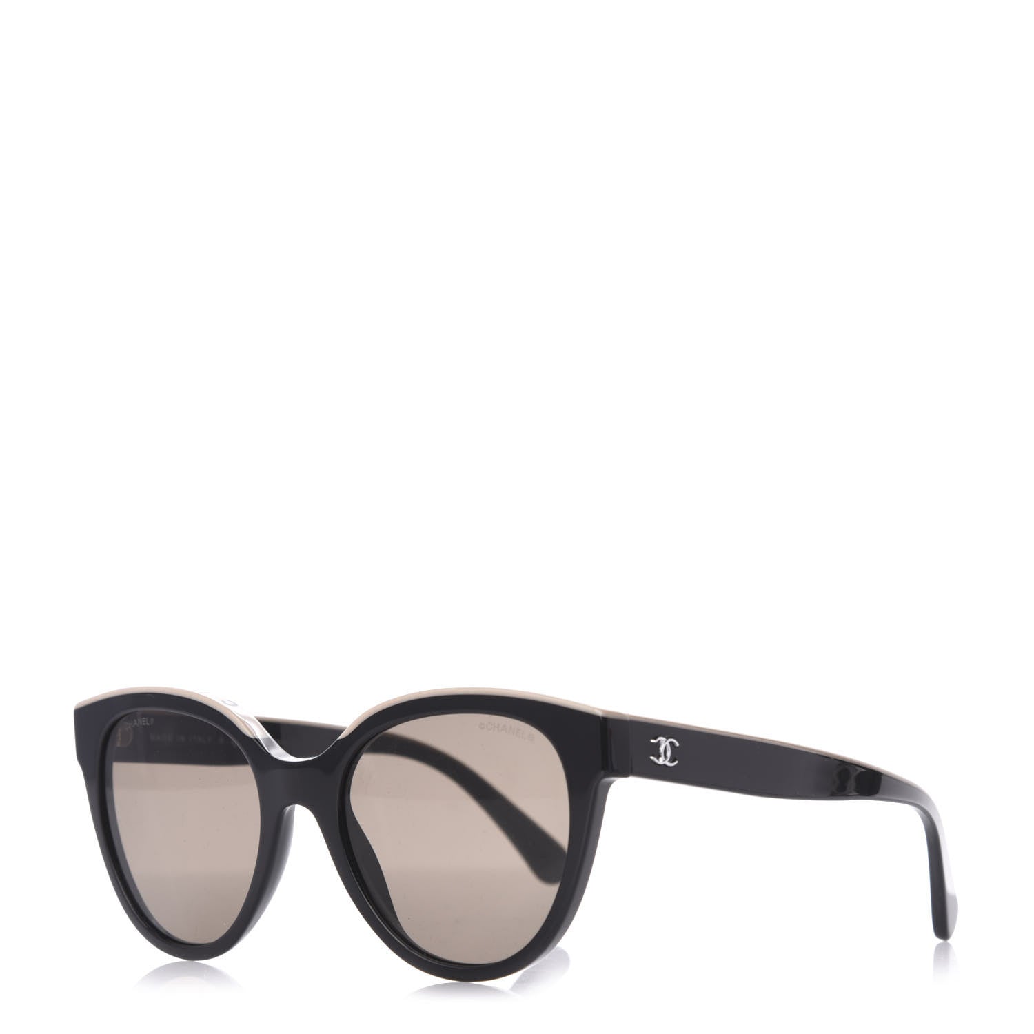 Chanel Acetate CC Butterfly Sunglasses 5414 Black Beige 1 of 8