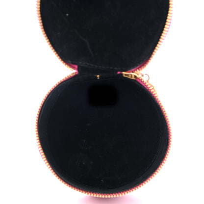 Chanel Caviar Round Jewelry Travel Case Pink 6 of 11