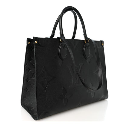 Louis Vuitton Empreinte Monogram Giant Onthego MM Black 3 of 10