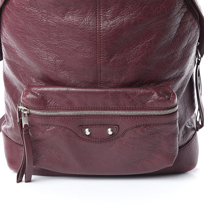 Balenciaga Agneau Classic Silver Hardware Backpack Rouge Lie De Vin 7 of 9