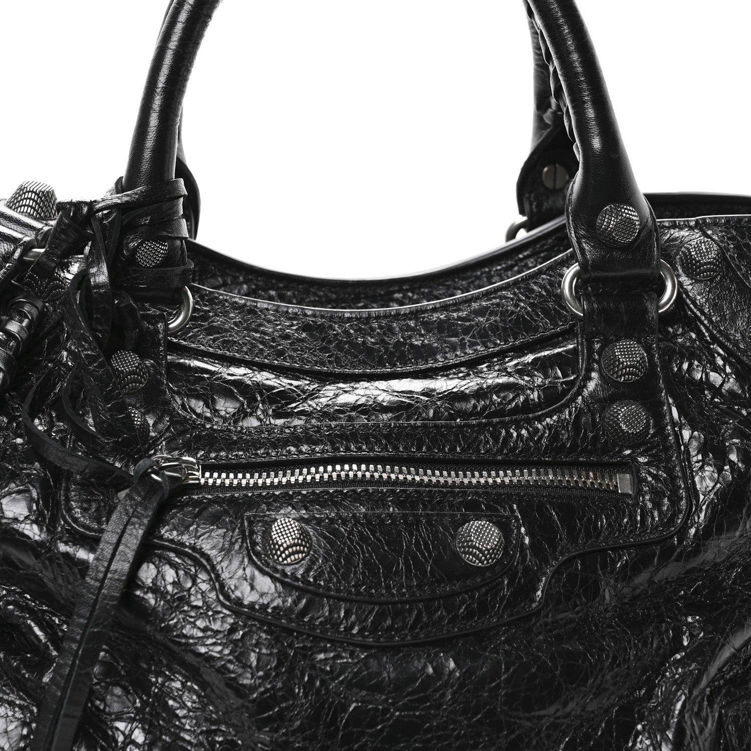 Balenciaga Agneau Arena Neo Cagole City Handbag Black 9 of 11