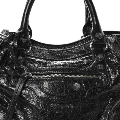 Balenciaga Agneau Arena Neo Cagole City Handbag Black 9 of 11