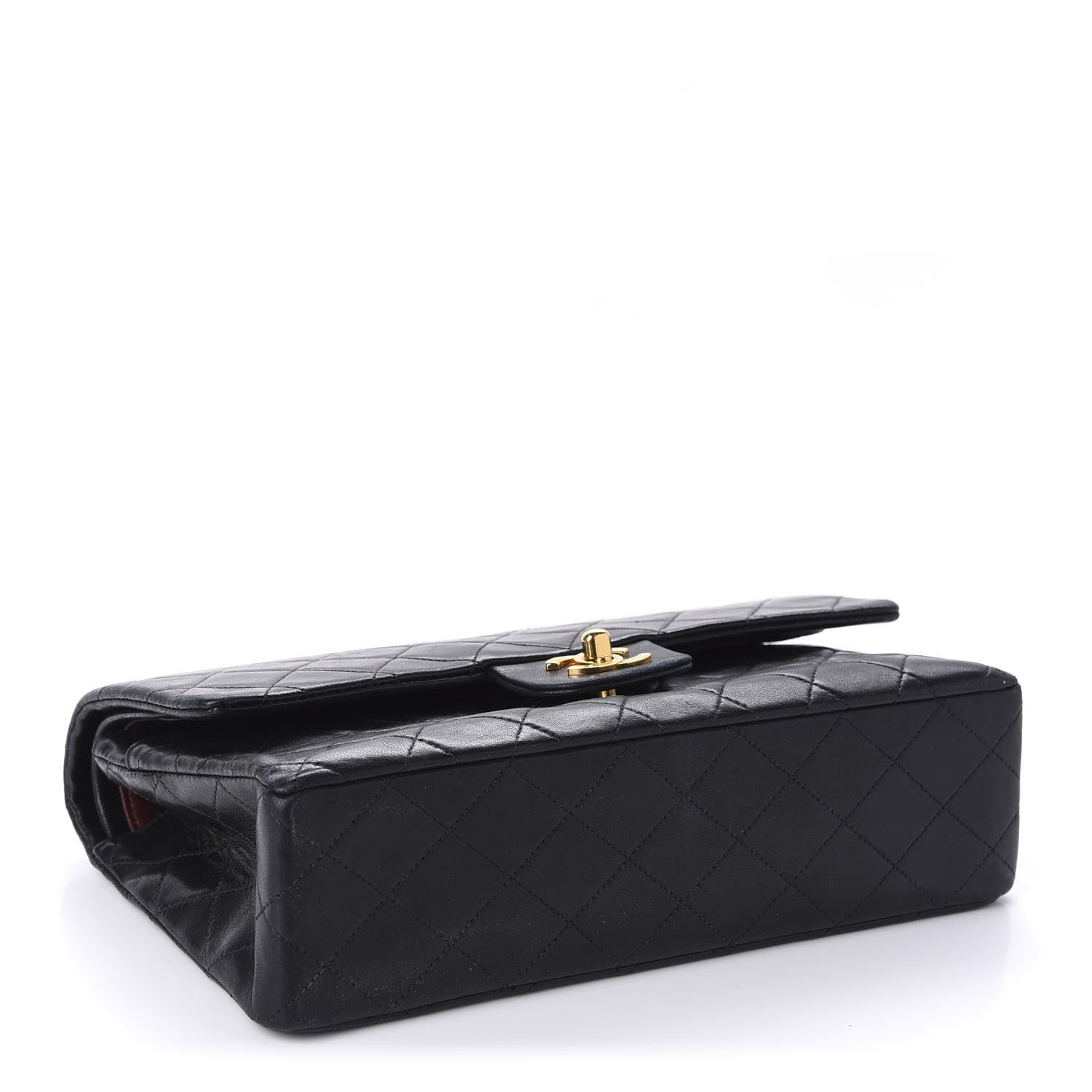 Chanel Lambskin Quilted Medium Double Flap Black 4 of 11
