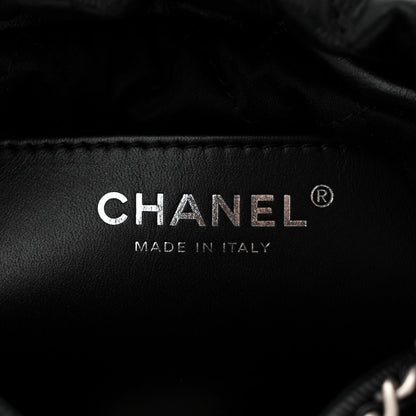 Chanel Shiny Calfskin Quilted Mini Chanel 22 Black 6 of 10
