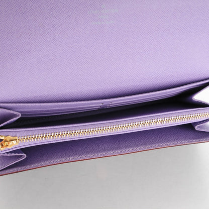 Louis Vuitton Monogram Multicolor Sarah Wallet Black Violet 5 of 7