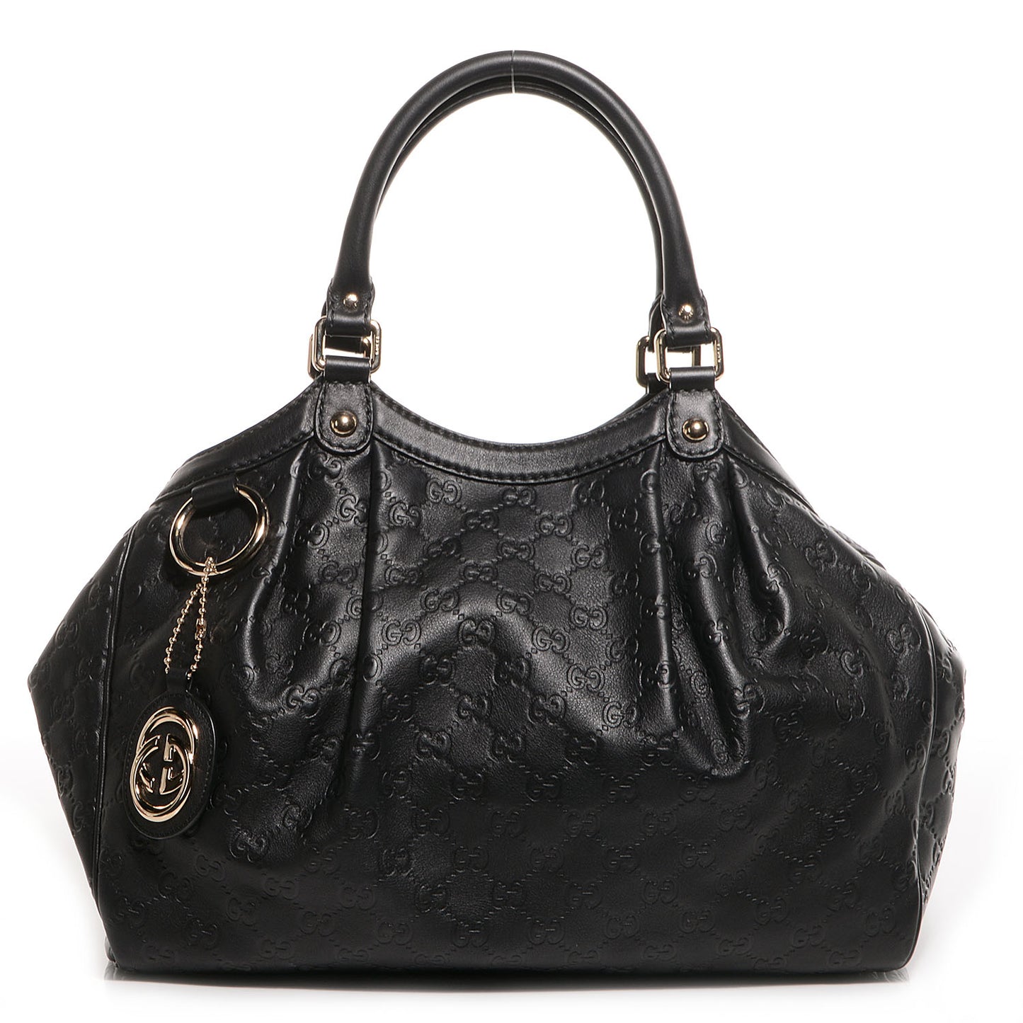 Guccissima Medium Sukey Tote Black