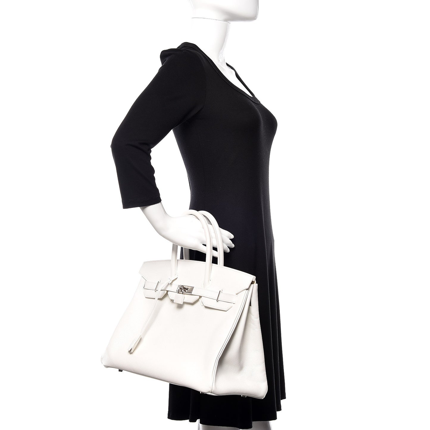 Epsom Birkin 35 White