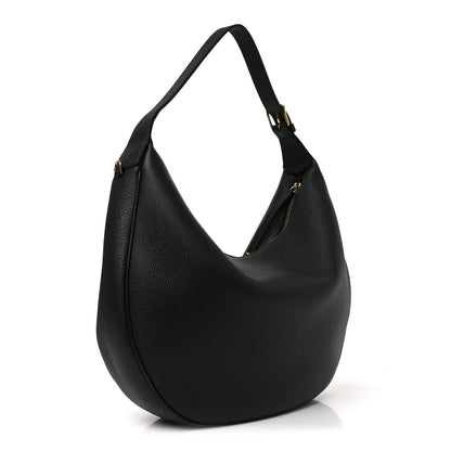 Celine Supple Grained Calfskin Large Lulu Shoulder Bag Black 3 of 9