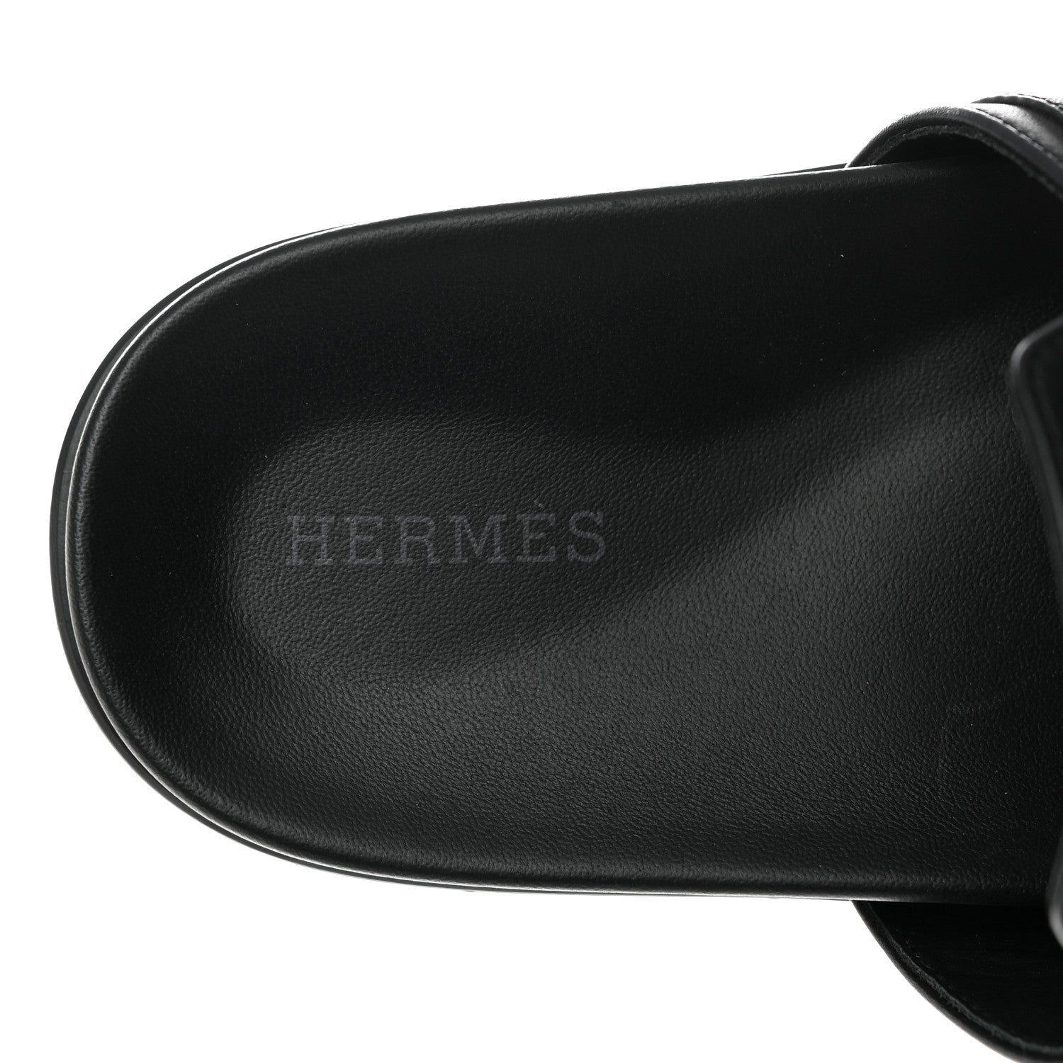 Hermes Calfskin Womens Empire Sandals 37 Black 7 of 11