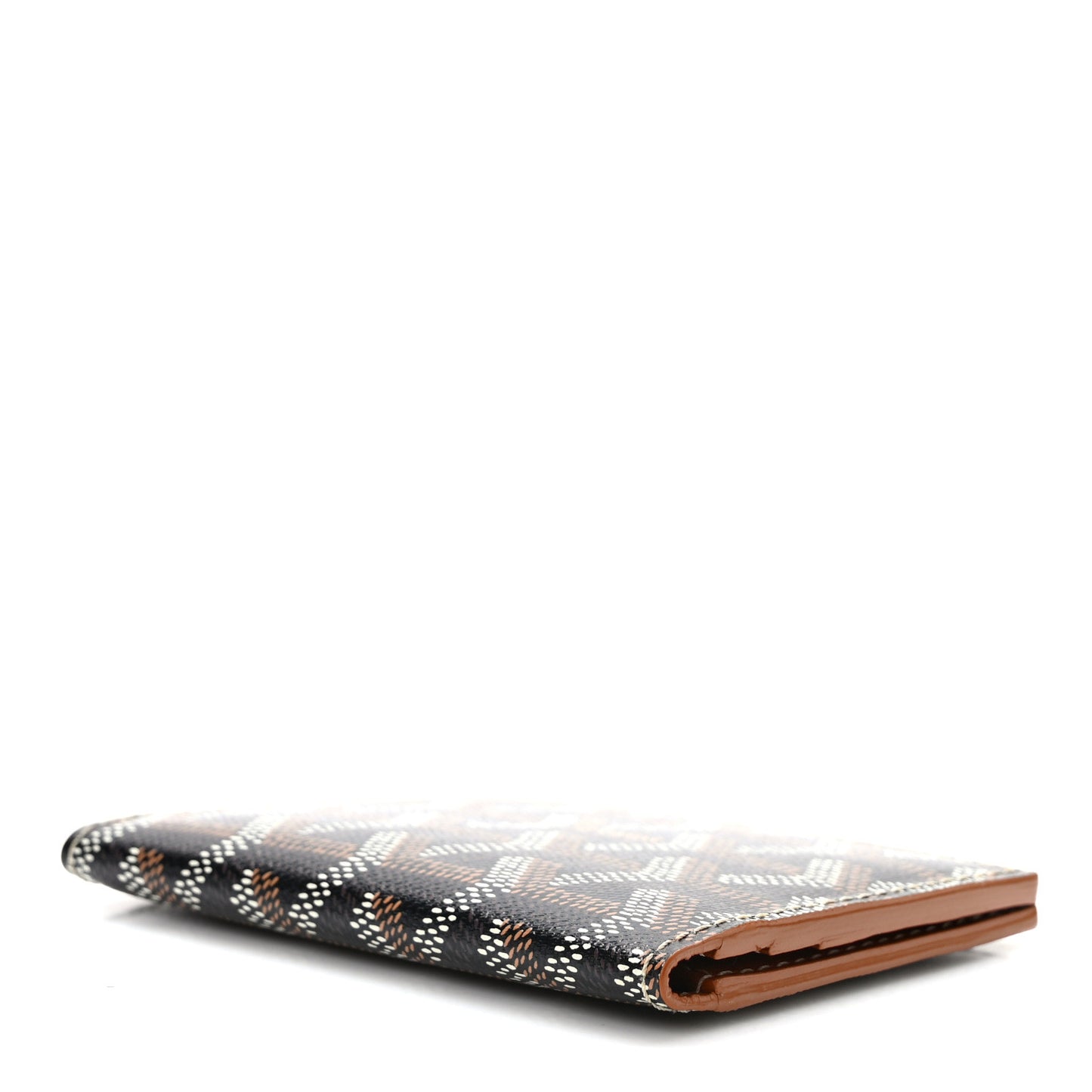 Goyardine Saint Marc Folding Card Case Black Gold