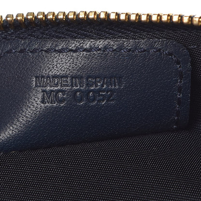 Christian Dior Monogram Mini Saddle Pochette Navy 7 of 8