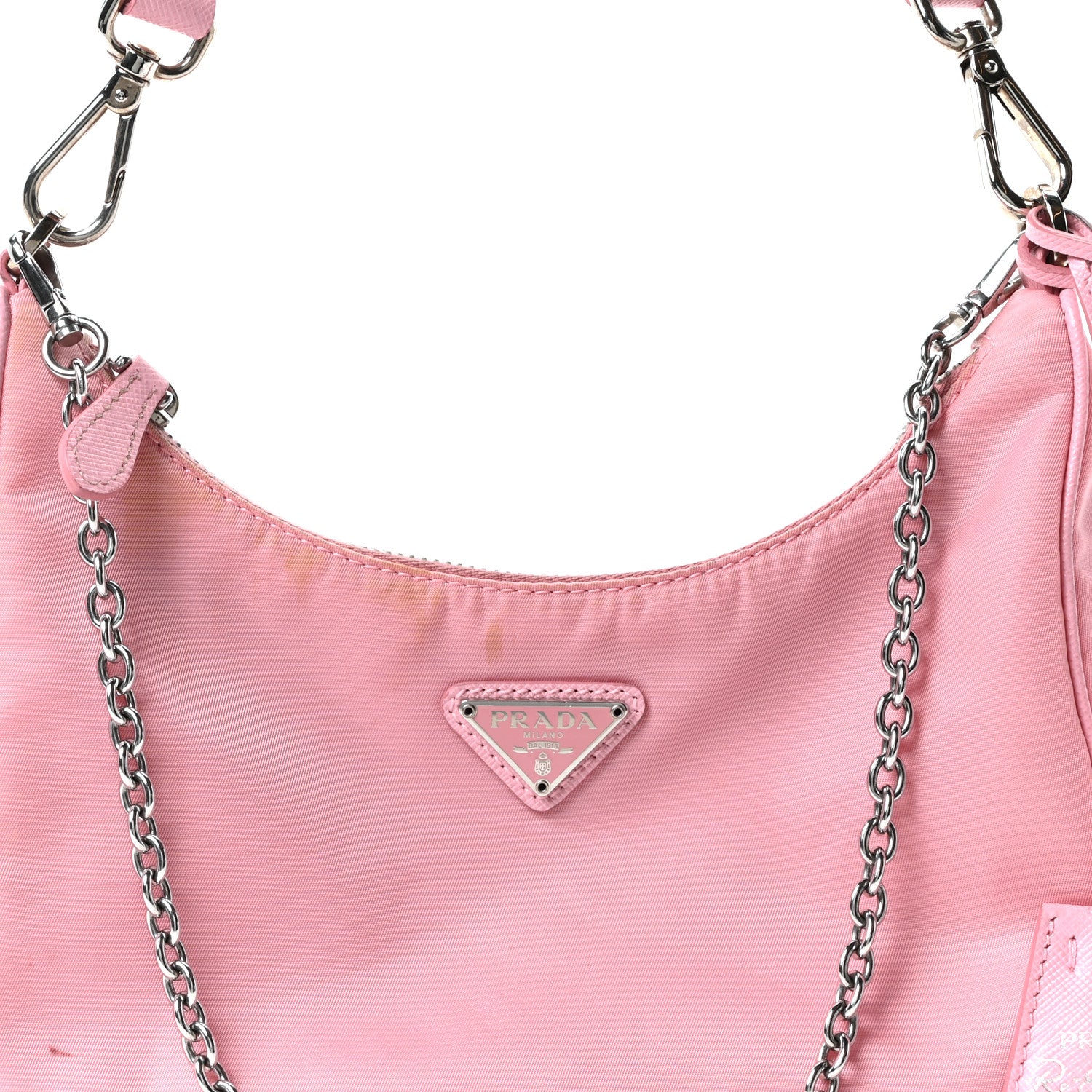 Prada Nylon Re-Edition 2005 Shoulder Bag Rosa 9 of 11