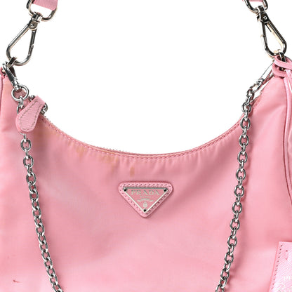 Prada Nylon Re-Edition 2005 Shoulder Bag Rosa 9 of 11