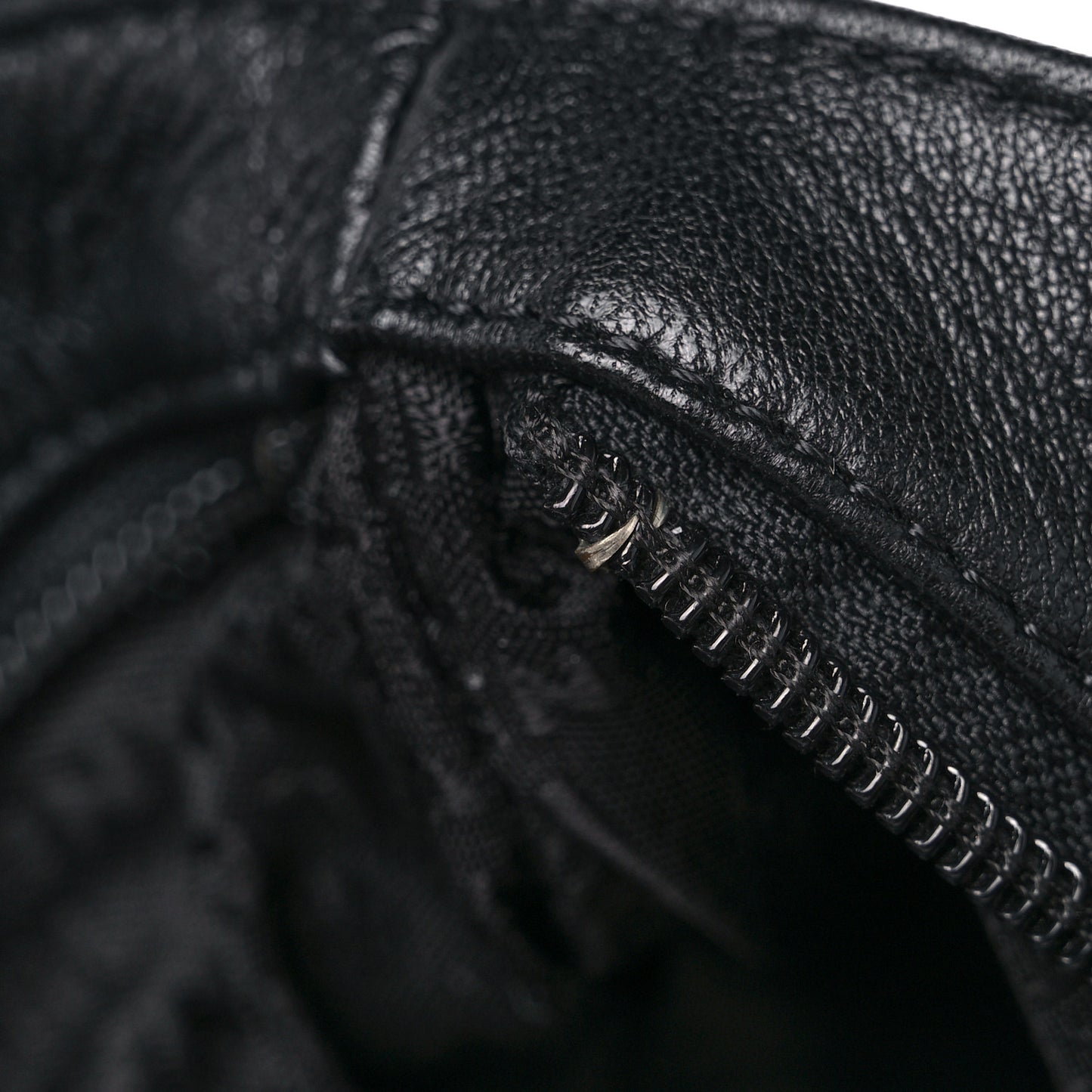 Lambskin Stitched Medium Ultimate Soft Tote Black