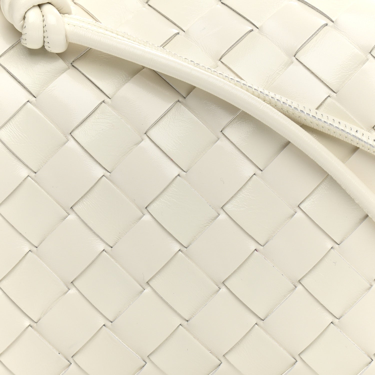 Bottega Veneta Nappa Intrecciato Metallic Knot Mini Loop Camera Bag Bone 7 of 10