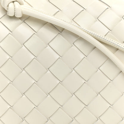 Bottega Veneta Nappa Intrecciato Metallic Knot Mini Loop Camera Bag Bone 7 of 10