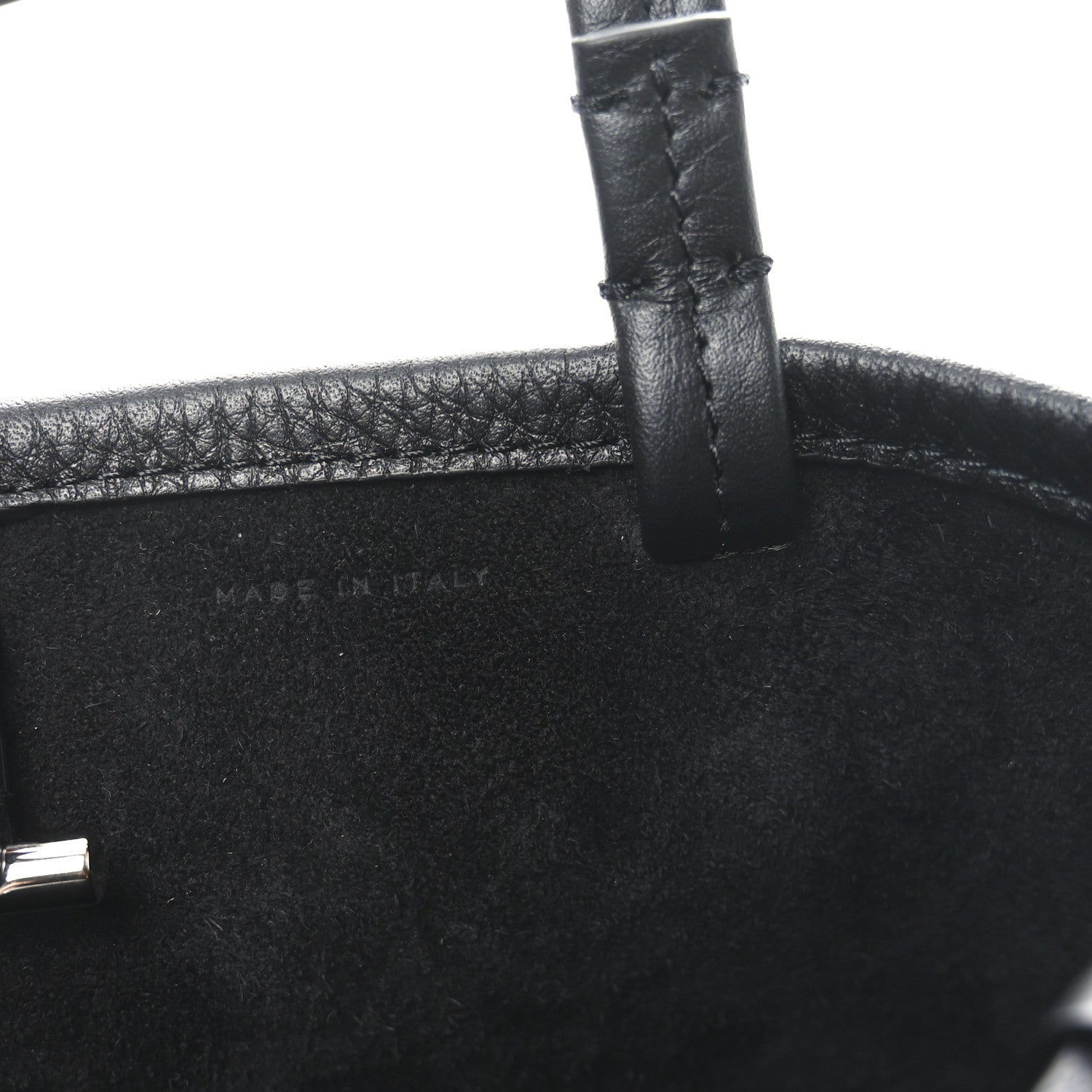 The Row Grained Calfskin Small Park Tote Black 7 of 10