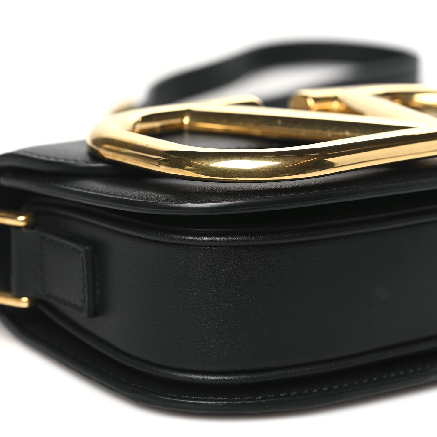 Calfskin Small Supervee Crossbody Bag Black