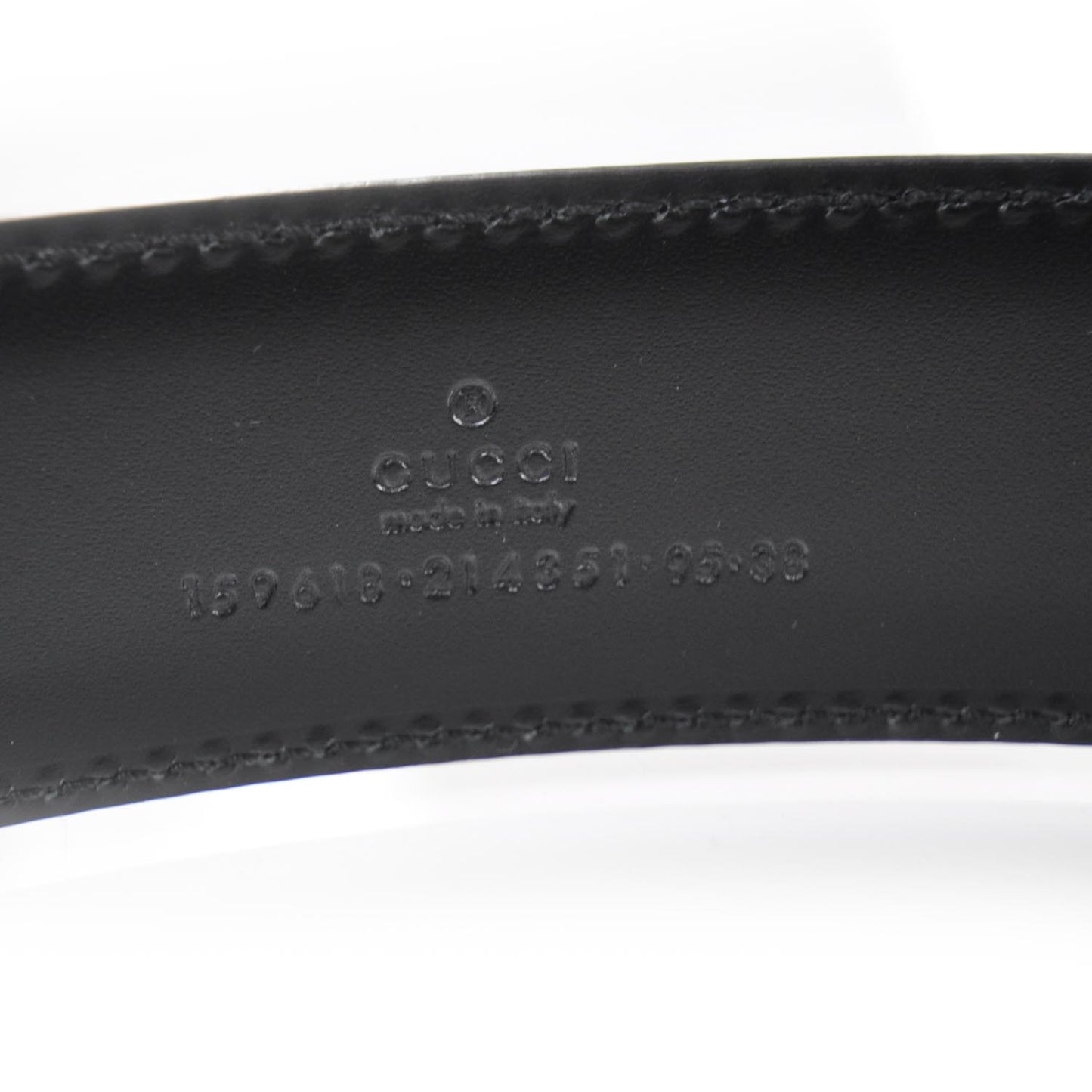 Leather Horsebit Belt 95 38 Black