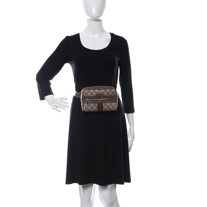 Gucci GG Supreme Monogram Web Small Ophidia Belt Bag 95 38 Dark Brown 2 of 9