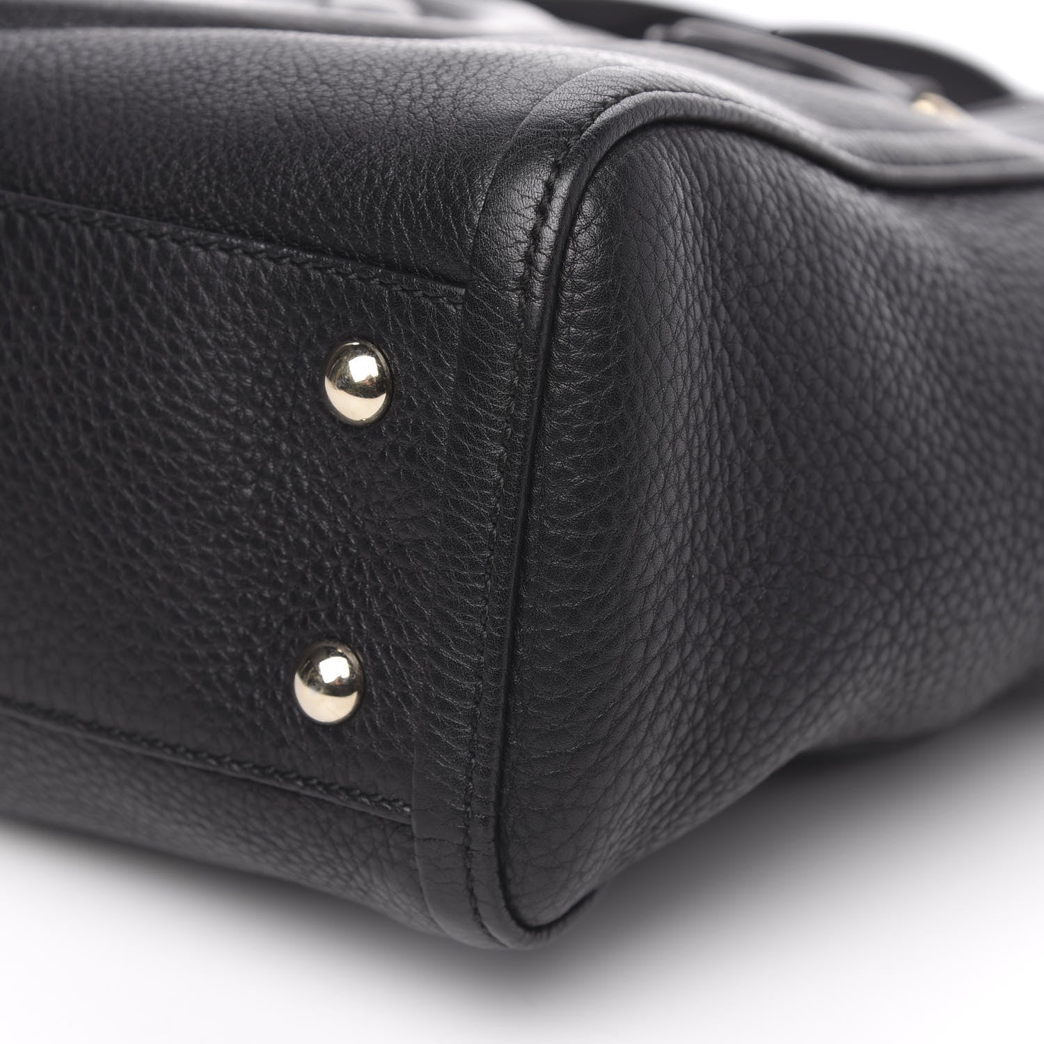 Gucci Pebbled Calfskin Small Soho Top Handle Bag Black 9 of 9